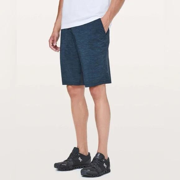 Lululemon T.H.E. Shorts Linerless 11 in Heather Allover Iron Blue True Navy - Picture 1 of 6